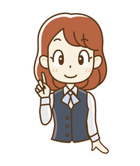 制服の女子社員