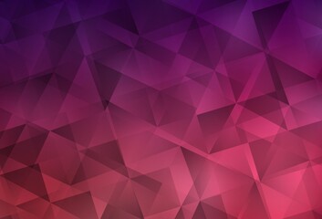 Dark Purple, Pink vector triangle mosaic template.