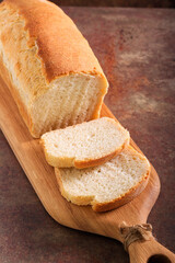 Country farmhouse white sourdough bread