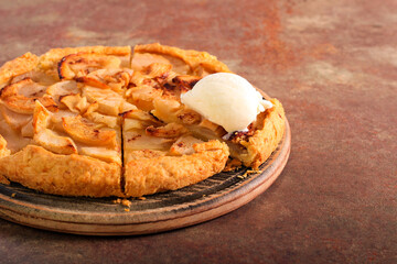 Apple and pear galette