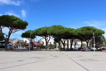 Place de l'Océan à Saint-Palais-sur-mer en été © Christophe Rubin