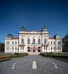 Deurstickers Town hall in Kisujszallas, Hungary © Csák István