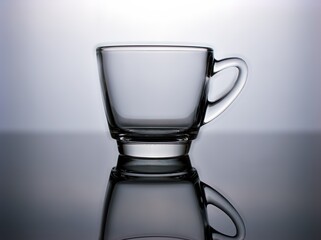 Empty glass of tea ,glass of water isolated on white