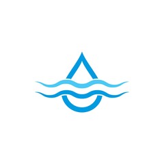 Water Drop Logo template vector icon illustration