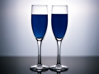 Glass of water isolated in black and white image for background ,glass of wine ,dinner ware ,glass of red wine	