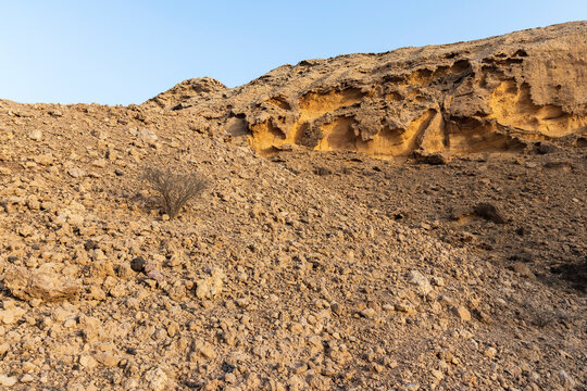 93 million years old rocks formations known as Jebels in Buhais area of Sharjah emirate, UAE