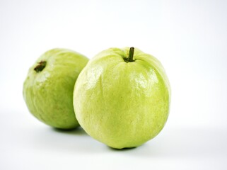 Guava fruit isolated on white background	