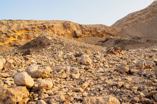 93 million years old rocks formations known as Jebels in Buhais area of Sharjah emirate, UAE