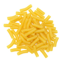 bunch of pasta on a white background