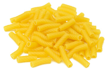 bunch of pasta on a white background