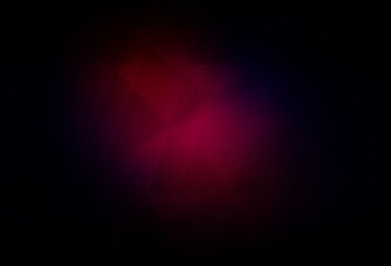 Fototapeta na wymiar Dark Pink, Red vector polygon abstract background.