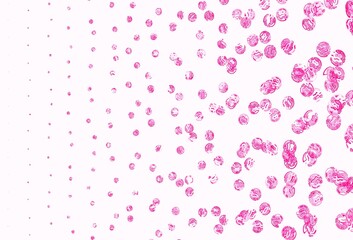 Light Pink vector layout with circle shapes.