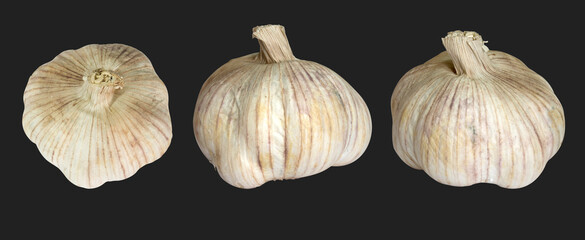 isolated photography of garlic