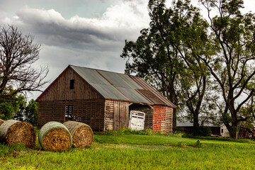Barn in a rural landscape 