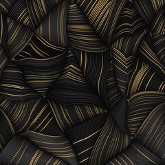 Vector warped lines background. Flexible stripes twisted as silk forming volumetric folds. Colorful stripes with variable width. Modern abstract creative backdrop