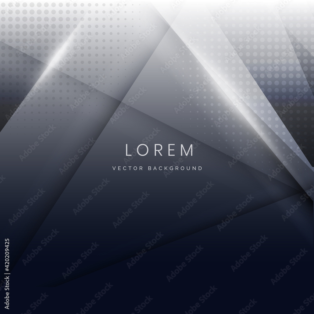 Poster abstract dark blue geometric overlapping background with space for your text. modern concept.