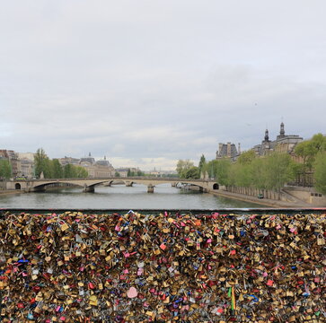 Pont des cadenas d'amour de Paris
