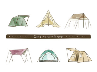 テントとタープのセット © ayakono