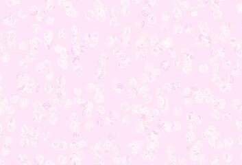 Light Pink, Yellow vector backdrop with dots.