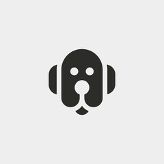Dog icon isolated on background. Pet symbol modern, simple, vector, icon for website design, mobile app, ui. Vector Illustration
