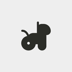 Disabled animal icon isolated on background. Pet symbol modern, simple, vector, icon for website design, mobile app, ui. Vector Illustration