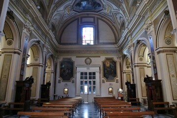 Napoli - Controfacciata della Chiesa di Santa Caterina a Chiaia