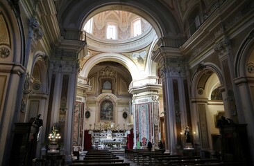 Fototapeta na wymiar Napoli - Interno della Chiesa di Santa Caterina a Chiaia