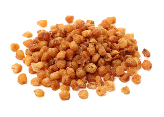 dried longan on white background