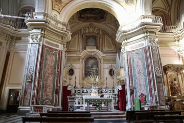 Obraz premium Napoli - Transetto della Chiesa Santa Caterina a Chiaia