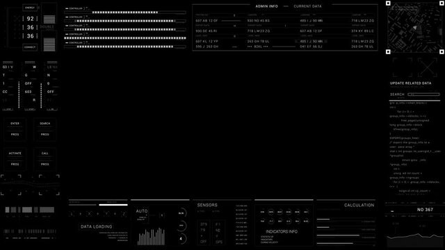 Technological HUD Frame.2D GFX  HUD viewfinder.Abstract Technological template.Sci Fi tech User Interface.Futuristic digital 2D graphic.PNG,Alpha.