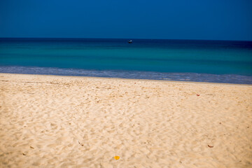 Panoramic nature background (mountains, sea, trees, twilight lights in the sky, waterfront communities), naturally blurred through the wind, seen on tourist spots or scenic spots