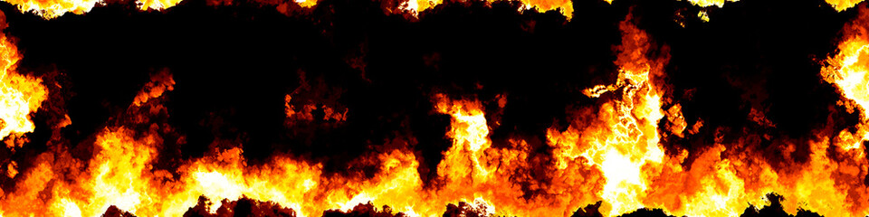 stylized fire banner background