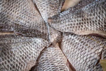 Sea bream fillet, Fresh raw bream fish fillets. High quality photo