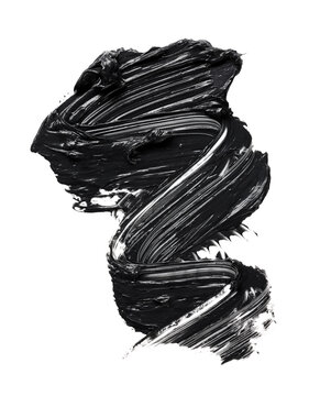 recommend clip art: Black face mask smear isolated on white background