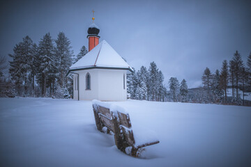 Winterliche Ödland-Kapelle bei Herrischried