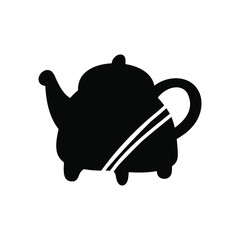 Vector illustration of black kitchen tools on white background. Black funny kitchen equipments. Can be used for wallpaper, pattern fills, textile, web page background, surface textures. 
