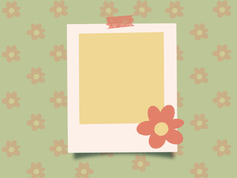 Memo Flower_flower design polaroid