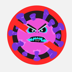 coronavirus infected danger no entry allowed