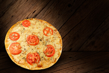 Napolitan Pizza. Traditional Brazilian pizza.