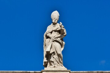 statue of neptune in rome italy, photo as a background