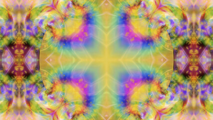 Abstract textured multicolored kaleidoscope background.