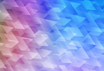 Light Blue, Red vector template with rhombus.