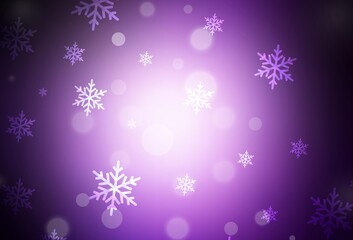 Dark Purple vector layout in New Year style.