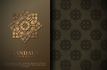 Premium Luxury mandala background concept
