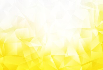 Light Yellow vector abstract mosaic pattern.
