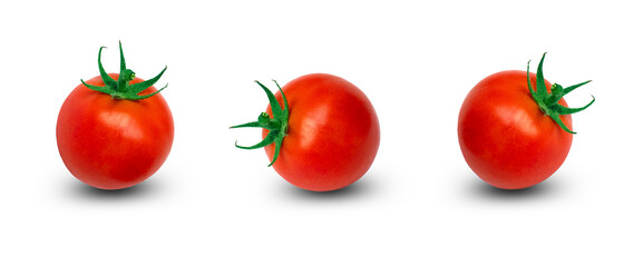 collection of tomato isolated on white background