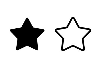 Star Icon set. rating icon vector. favourite star icon