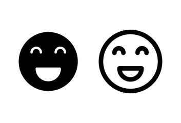 smile icon set. smile emoticon icon. feedback