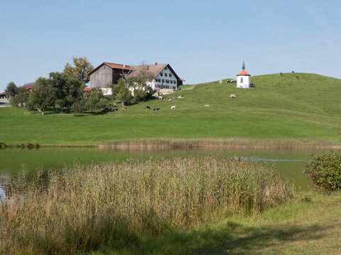 am Hergratsrieder See in der N&auml;he von Halblech im Ostallg&auml;u