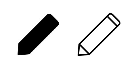 Pencil icon set. pen symbol. edit icon vector